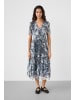 Soaked in Luxury Jerseykleid SLAldora Feminine Form in Dark Navy Landscape Print