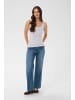 Kaffe Jerseytop KAtiana Slim fit in Chalk/Feather Gray Stripe