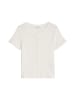 Marc O'Polo DENIM Pointelle-Kurzarm-Cardigan regular in Silky White