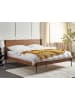 Beliani Doppelbett LIBERMONT in Braun/Schwarz - (W) 204 x (H) 100 x (L) 208 cm