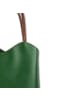 Florence Florence Schultertasche, Rucksack Leder grün, braun ca. 28cm