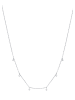Hey Happiness Kette mit Zirkonia Charms 925 Sterlingsilber in Silber - (L) 41-46 cm