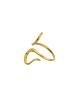 usha WHITE LABEL Women Adjustable Ring in Gold