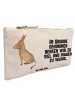 Mr. & Mrs. Panda Make-up-Tasche Esel mit Spruch in Weiß