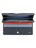 DuDu Geldbörse RFID Schutz Leder 19.5 cm in navy