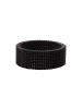 Steel_Art elastischer Mesh-Ring Alex schwarz farben in Schwarz