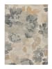 Atticgo Kurzflor-Teppich FLORES SUNSET in grau / beige