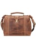 Greenburry Vintage Handtasche Leder 32 cm in brown