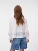 Vero Moda Detail LS Top WVN Bluse in Snow White