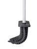 Wenko WC-Bürste ZALANA mit Silikonkopf in Weiß, (B) 9,8 x (H) 35,5 x (L) 4 cm