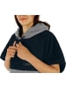 normani Damen Badeponcho in Navy/Grau