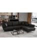 MF Design Lardo Recamiere Rechts in Schwarz -  (L) 191 x (B) 276 x (H) 90 cm