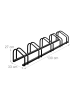 relaxdays Fahrradständer in Anthrazit - (B)130 x (H)27 x (T)33 cm