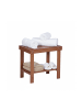 relaxdays Badhocker in Natur - (B)44 x (H)41 x (T)28 cm