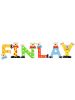 Playshoes Deko-Buchstaben "FINLAY" in bunt