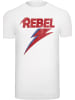 F4NT4STIC T-Shirt David Bowie Distressed Rebel in weiß