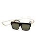 Urban Classics Urban Classics Unisex Sunglasses Zakynthos with Chain in black/gold