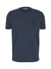 Tom Tailor Tom Tailor Shirt T-Shirt in Melange Optik in dunkelblau