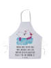 Mr. & Mrs. Panda Kochschürze Einhorn Verliebt mit Spruch in Weiß