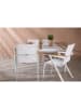 ebuy24 Gartenset Togo 5-teilig Weiß 90 x 150 cm