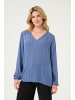 Kaffe Langarm-Bluse Amber Regular fit in Blue Indigo