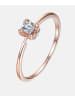 Diamant L'éternel Solitär-Ring aus 375 Roségold mit Diamant in Roségold