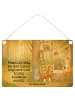 Mr. & Mrs. Panda Schild Waldtiere Picknick Design mit Spruch in Weiß
