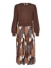 CULTURE Jerseykleid CUcarly Relaxed fit in Brown Art