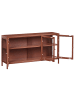 Beliani Vitrine NEWPORT in Braun/Gold - (W) 115 x (H) 64 x (L) 35 cm