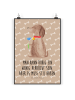Mr. & Mrs. Panda Kunstdruck Hund Blume mit Spruch in Hundeglück