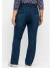 sheego Bootcut-Jeans in dark blue denim