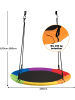 COSTWAY ⌀100cm Nestschaukel in Bunt