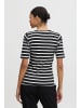 b.young Gestreiftes Halbarm T-Shirt BYPAMILA in Schwarz
