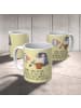 Mr. & Mrs. Panda Becher Pinguin Opa Blumen pflanzen mit Spruch in Gelb Pastell