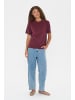 SAINT TROPEZ T-shirt LycianaSZ Oversize fit in Decadent Chocolate