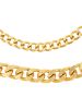 Steel_Art Schmuckset Herren mit Halskette und Armband Set Zayn goldfarben in goldfarben