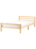Beliani Doppelbett ECHALLON in Braun - (W) 127 x (H) 71 x (L) 208 cm