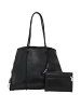 FELIPA Handtasche in Schwarz Wollweiss