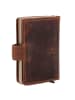 Greenburry Vintage Geldbörse RFID Schutz Leder 7.5 cm in brown