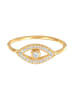 Elli Ring 925 Sterling Silber Evil Eye in Gold