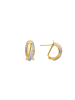Luxenter Ohrringe aus 925er Sterlingsilber mit Zirkonia, 18 Karat Gelbgold-Finish – Musi