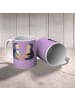 Mr. & Mrs. Panda Tasse 11. Hochzeitstag Stahlhochzeit mit Spruch in Lavendeltraum