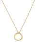 Elli Halskette 925 Sterling Silber Kreis in Gold