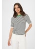 Kaffe Strickpullover KAlizza Regular fit in Chalk / Black Fine Stripe