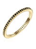 Glanzstücke München Ring Sterling Silber gelbgold Zirkonia schwarz in gelbgold