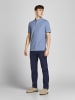 Jack & Jones Polo T-Shirt Pique Kurzarm Basic Hemd JJEPAULOS in Blau