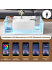 ABRIHOME Couchtisch mit 1 Schublade und LED in Weiß 100*50*31cm