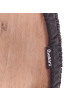 Beliani Hocker MUNDRA in Grau/Heller Holzfarbton - (W) 40 x (H) 30 x (L) 40 cm