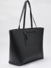 KOROSHI Schultertasche in Lederoptik in SCHWARZ