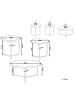 Beliani 3er-Set Couchtisch MELODY in Grau/Schwarz